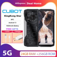 Cubot KingKong Star, 24 ГБ (12 ГБ + 12 ГБ расширенной), 256 Гб , 6.78" 2K Screen,10600 мАч,100 МП,NFC,33W Fast Charging, 5G
