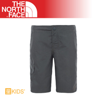 【The North Face 美國 男童 抗UV快乾短褲《 瀝灰》】CN68/休閒短褲/透氣/彈性