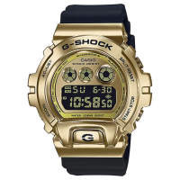 【CASIO 卡西歐】G-SHOCK DW-6900 25周年金屬手錶 畢業禮物(GM-6900G-9)