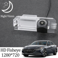 Owtosin HD 1280*720 Fisheye Rear View Camera For Hyundai Avante/Elantra CN7 2019 2020 2021 Car Backup Reverse Parking Monitor