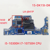 LA-J641P for HP Pavilion Gaming 15-DK15t-DK Laptop Motherboard with i5-10300H i7-10750H CPU GTX1650 GTX1650TI 4G GPU 100%Tested