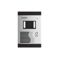 【KINGNET】Hometek HVP-25H 室外型單按鍵彩色影像門口機 電鎖抑制功能 防水防塵 門口機(門禁對講機系列)