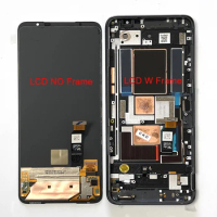 6.78"Original For Asus ROG 5 Phone 5 Pro ROG 6 LCD Display Screen+Touch Panel Digitizer Frame For ROG 5S Pro 5 Ultimate ZS673KS