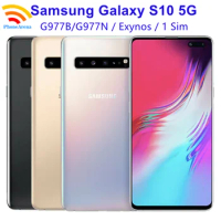 Original Samsung Galaxy S10 5G G977N Unlocked 5G 6.7" 8GB RAM 256/512GB ROM Octa Core NFC Cell Phone