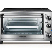 NEW Kitchen Appliance Toshiba MC25CEY-SS 6-Slice Convection Toaster Oven, Stainless Steel
