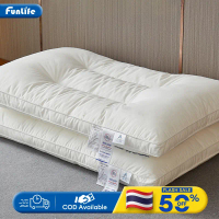 FLM หมอน แก้ปวดคอ จัดระเบียบกระดูกสันหลัง ไส้ผ้าฝ้ายแท้ นอนหนุนเพื่อสุขภาพ นุ่ม หลับสบาย มี 3 ระดับ 