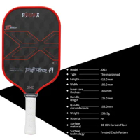 3D 18K Carbon Fiber Thermoformed Pickleball Paddle Set 16mm Racquet Pickle Ball Racket Professional Lead Tape Cover