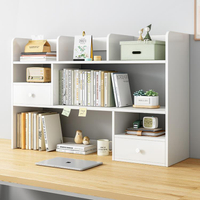 書架桌面簡易臥室辦公室桌上小型多層架子客廳書桌收納置物架書櫃