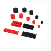 50PCS 1.5-50mm Inner Dia PVC Nuts Bolts Pipe Cable Slip Cap End Cover Fitting Red Black