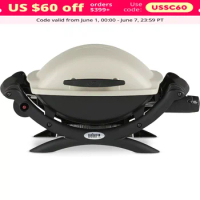 Liquid Propane Grill, 8500 BTU-per-hour To Heat 189 Square-inch Total Cooking Area, Camping BBQ Grill