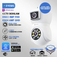 CCTV Bohlam EYESEC Dual lens 4MP 6MP FHD 2K PTZ smart IP Camera - 4MP