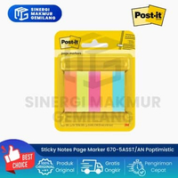 Sticky Notes/Page Marker/Penanda Halaman 0.6" x 2" Warna Post It 3M 670 (Pak) Poptimistic