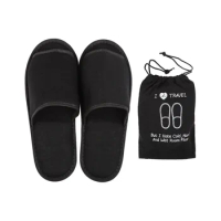 The New Four Seasons Home Visitors Towing Japanese Travel Portable Comfortable Folding Slippers Travel Hotel Cotton Slippers