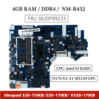 For Lenovo Ideapad 520-15IKB V320-17IKB 320-17IKB Motherboard Mainboard With I5-8250U N17S-G1-A1 MX150 GPU NM-B452 5B20P99233