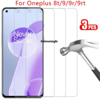 3pc protective tempered glass for oneplus 9 9r 9rt 8t plus screen protector on one plus r9 t8 film oneplus9 oneplus9r oneplus9rt