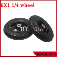 Not worn out 6x1/4 soild tire hub 6X1 1/4 solid wheel for folding bicycle s bike folging electric scooter