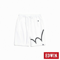 EDWIN 吸濕排汗涼感休閒短褲-男款 白色