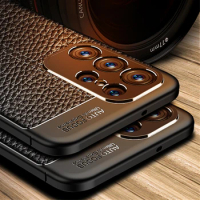 For Samsung Galaxy S23 Ultra Case For Samsung Galaxy S23 Ultra Cover Funda Shockproof Soft Leather Phone Case Samsung S23 Ultra
