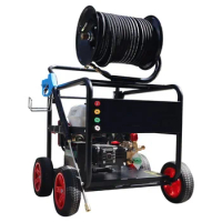 30LPM 150Bar gasoline engine high pressure cleaner 7.5 horsepower 2180PSI sewer cleaning machine sewage water pipe cleaning mach