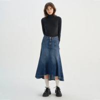 【LEVIS】女款 丹寧牛仔魚尾裙 牛仔裙 魚尾裙 熱賣單品 0016M-0001
