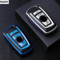 Leather TPU Car Key Case Cover For BMW 1 2 3 4 5 6 7 Series X1 X3 X4 X5 X6 F36 F25 F26 F30 F34 F10 F07 F20 Z10 G30 F15 F16