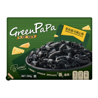 【金品】GREEN PAPA 墨魚起司-通心粉 330g(義大利麵/冷凍食品/晚餐/宵夜/點心)