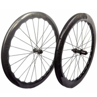 BIKEDOC Waved Carbon Wheelset Disc brake 700C Bicycle Road Wheels Tubeless