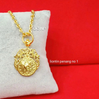 Liontin Koin Daun NP
