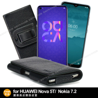 Xmart for HUAWEI Nova 5T / Nokia 7.2 麗緻真皮腰掛皮套