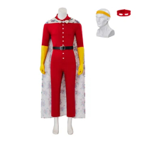 Darryl Walker Cosplay Costume Adult Men Superhero Zentai Suit Darryl Jumpsuit with Mask Cloak Halloween Carnival Bodysuit Outfit