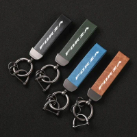 Motorcycle Leather Keychain Horseshoe Buckle Jewelry For Honda FORZA 125 250 300 350 750 Motorcycle Accessories