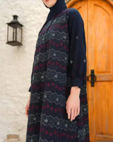 Heaven Lights - Najma Tunic - Atasan tunik wanita XL Navy Bloom