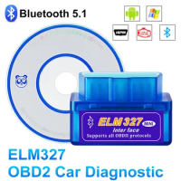 ELM327 Mini V2.1 Bluetooth Detector OBD Bluetooth Car Malfunction Detector OBD2 Car Decoder Scanner For Android/Windows