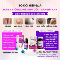 Combo chấm Rụng Mụn Humavia ATC 80% và Viên uống tăng đề kháng  APHAMYCRON giúp hỗ trợ đào thải viru