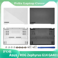 New Screen Back Cover For Asus ROG Zephyrus G14 GA401 Laptop LCD Back Cover Bottom Case A D Shell Gray White