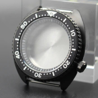 45mm Black Luxury Men's Watch Parts Case SKX007 SKX013 SKX For Seiko Samurai Mods Tuna Turtle NH35 NH36 Movement 28.5mm Dial