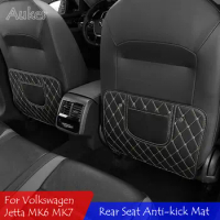 Car Rear Seat Protective Mat for Volkswagen Jetta 2012-2023 MK6 MK7 Pad Cover Case Cushion Sticker Styling Accessories 3pcs/set