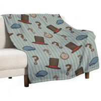 Professor Layton Repeated Pattern (Green) Throw Blanket heavy to sleep halloween Decorative Sofas Bl