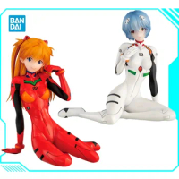 Bandai Original Ichiban Kuji Eva Evangelion Heroines Ayanami Rei Asuka Genuine PVC Anime Action Figure Model Collectible Toys