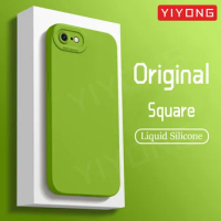 SE 2022 Case YIYONG Original Liquid Silicone Soft Cover For iPhone 7 8 Plus 6 6S SE 2020 2 3 SE2 SE3 iPhone7 iPhone8 Phone Cases