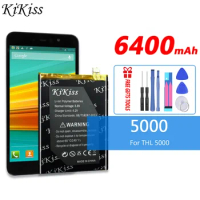 Kikiss 6400mAh for THL 5000 THL5000 Elephone P5000 For DEXP Ixion XL5" ML5 Phone Batteries Mobile Batteria AKKU
