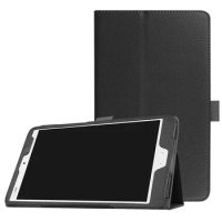 Two Folding Cover Litchi Leather Case for Huawei Mediapad M3 8.4 inch BTV-W09/BTV-DL09 Tablet+Stylus