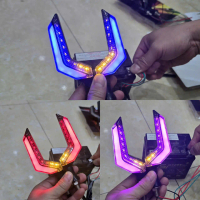 1 Cặp Đèn xi nhan Led  chữ Z  thời trang Đủ màu(nguồn 48V).... Phụ Kiện Phụ Tùng