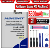 HSABAT 5300mAh HB386589ECW Battery for Huawei Nova3 Nova3i Nova 5T Honor Play Nova 4 V10 Maimang 7 Honor20 Honor 20S