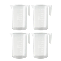 【工具達人】塑膠量杯 耐熱量杯 PP刻度杯 2000ml 塑量桶 塑膠有柄燒杯 刻度量杯(190-PPC2000)