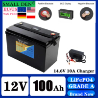 New 12V 100Ah 120Ah 160Ah 200Ah 280Ah 300Ah 320Ah 24V 100Ah LiFePO4 Battery Built in -BMS for Home Energy Storage Solar Tax Free