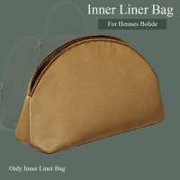 Silk Satin Purse Organizer Insert for Hermes Bolide Shell Bag Inside Bag Organizer Insert Multiple Pockets for Storage Bag