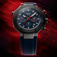 【TISSOT 天梭】T-RACE 限量 MotoGP 計時機械腕錶 618 年中慶 禮物(T1414272704100)