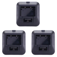 3X Radio Battery Adapter Charger Desktop Station for Baofeng Uv5R Plus Uv5Re Plus