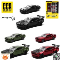 彩珀CCA合金汽車兒童玩具1/36道奇挑戰者地獄貓靜態模型拼裝車模-淘淘屋 可開發票